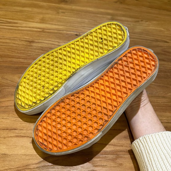 Vans Classic Flour Shop Rainbow Pride Colorful Unisex Skate Sneakers Leather - Picture 8 of 9